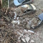 Се сруши ѕид на паркинг во Битола и оштети неколку паркирани автомобили