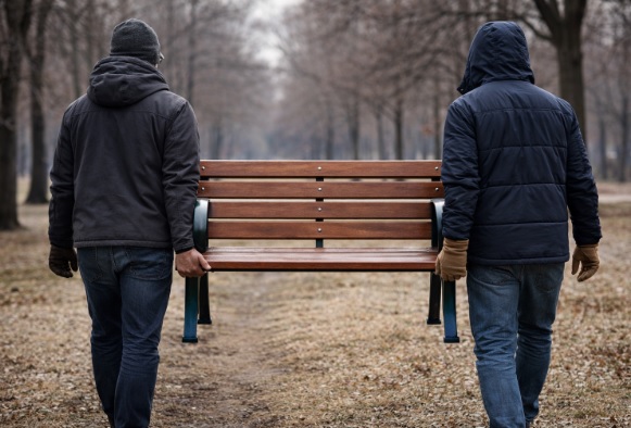 Кавадарчани краделе клупа поставена од општината, полицијата ги фати на дело