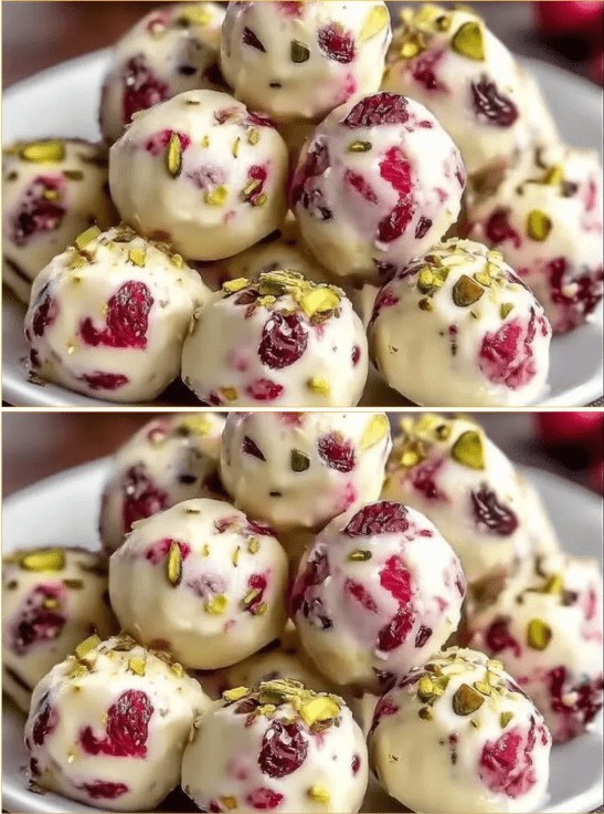 Бомбици од брусница и ф’стаци – совршен десерт што секого освојува уште на прво залче