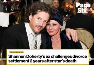 (ФОТО) СОПРУГОТ НА ШЕНОН ДОЕРТИ ЈА ИЗМАМУВАЛ ДОДЕКА ТАА УМИРАЛА ОД РАК, ПОТПИШАЛ ДОКУМЕНТИ ЗА РАЗВОД ДЕН ПРЕД СМРТТА: Сега сака да го поништи разводот?!