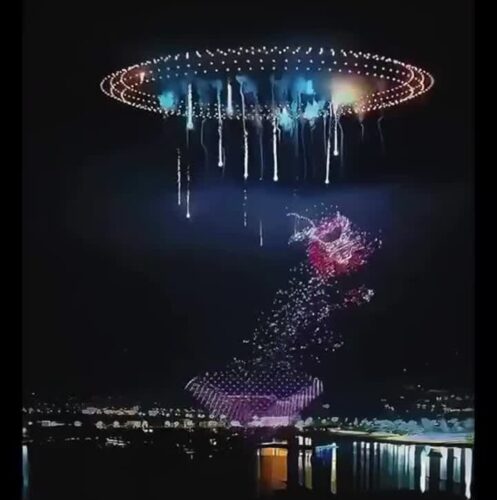 Кина го сруши Гинис за најбројни беспилотни летала во една претстава