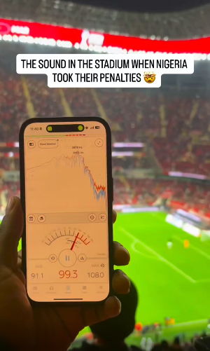 Измерена бучавата за време на пеналите на Мароко – Нигерија