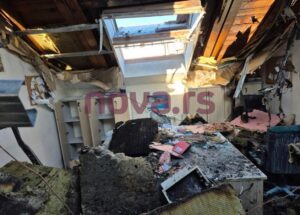 Изгореле канцеларии на српското обвинителство каде се наоѓал и предметот „Настрешница“