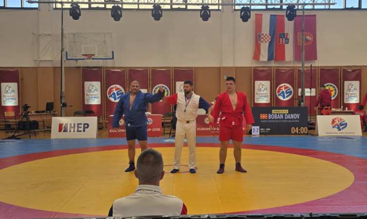 Бобан Данов освои сребрен медал на Европскиот самбо куп во Дубровник