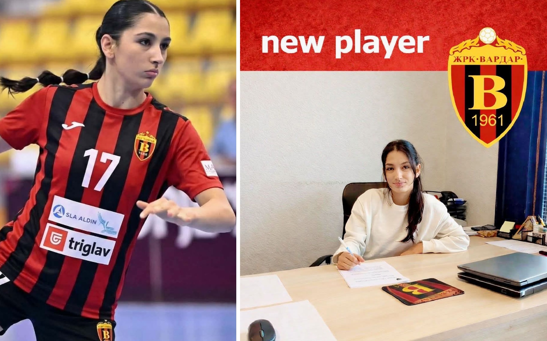 Македонскиот дијамант во „црвено-црно“: Таида Беровиќ потпиша за Вардар