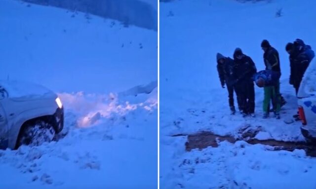 МВР: Спасени двајца вработени на А1 кај с. Лазарополе