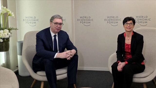 Вучиќ за средбата со Марта Кос: Многу добар разговор за актуелни теми во односите Србија-ЕУ