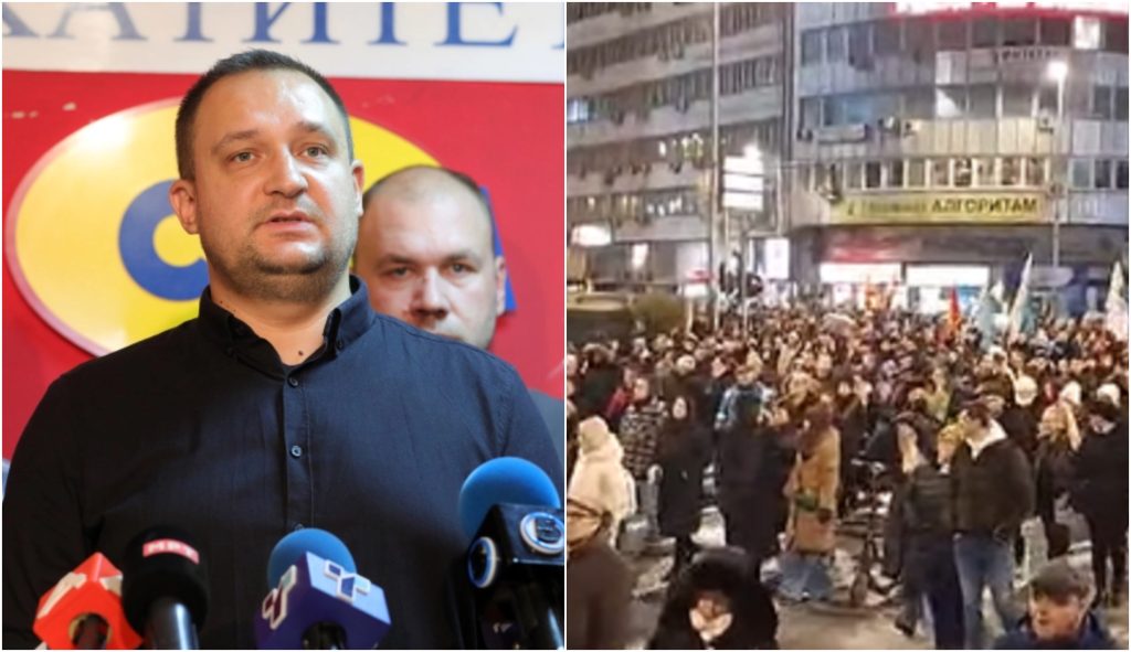 ВИДЕО: Трендафилов објави видео за посетеноста на протестот за повисоки плати