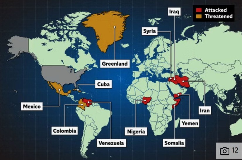Сите земји што Трамп ги нападна или им се закани во својата прва година на функцијата