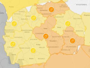 Метео аларм: Утре обилни врнежи од дожд