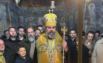 Празнична вечерна богослужба во манастирот Св. Наум Охридски