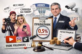 Трајчевски: Досега ниту еден инфлуенсер не поднел претставка за новиот Правилник на АВМУ