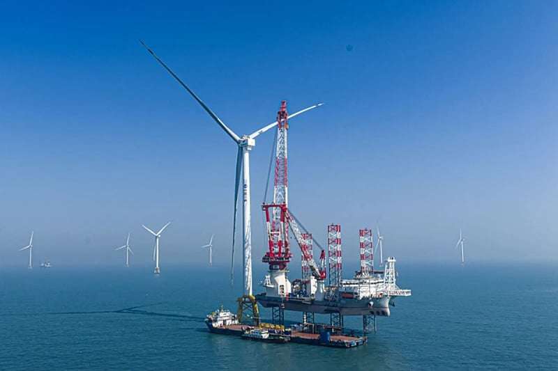 Првата офшор ветерна турбина од 20 MW во светот инсталирана во Кина, ќе напојува 40.000 домови