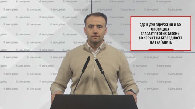 Дружбата на Венко и Али ги води двете партии во пропаст, тврди Стојаноски