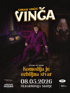 Горан Винчиќ премиерно во Македонија – Комедијата е сериозна работа!