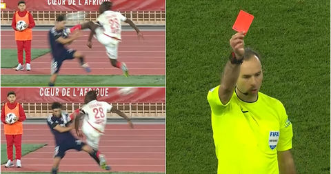 ВИДЕО: Кулибали од Монако со отворен ѓон удри ривал во вратот!