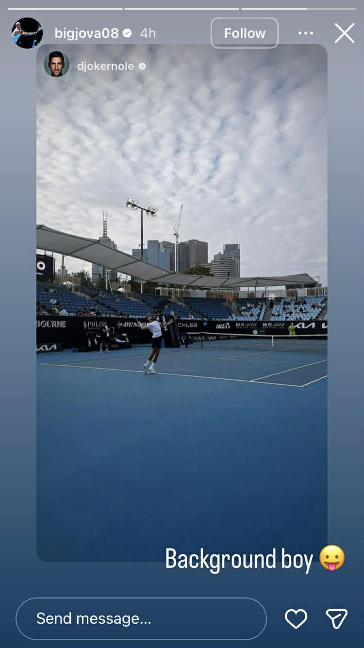 Ѓоковиќ тренираше со македонски тенисер пред дуелот против Јаник Синер