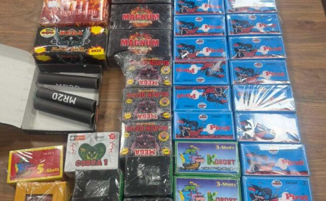 Приведени седум лица откако продавале петарди на последниот ден од 2025 година