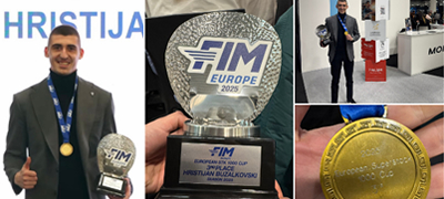 Христијан Бузалковски во Верона доби нов медал за мотоциклизам: „Ова ми е втора бронза во европскиот шампионат“