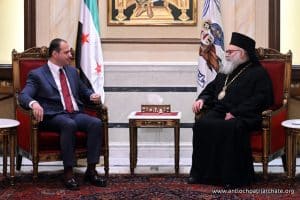 Сириската власт упати благопожелби и гаранции за мир и благосостојба до патријархот на Антиохија за 2026 година
