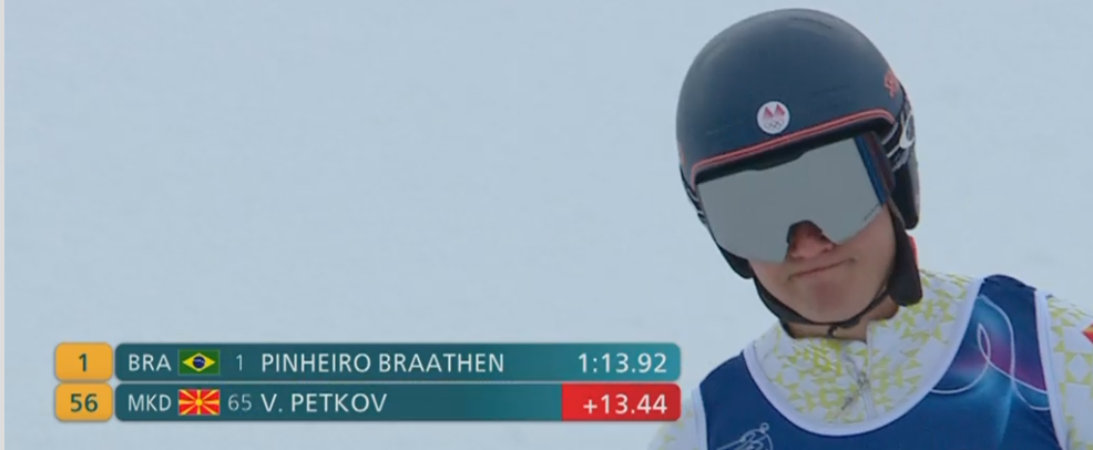 Виктор Петков ја комплетираше првата велеслаломска трка, ќе вози и втора