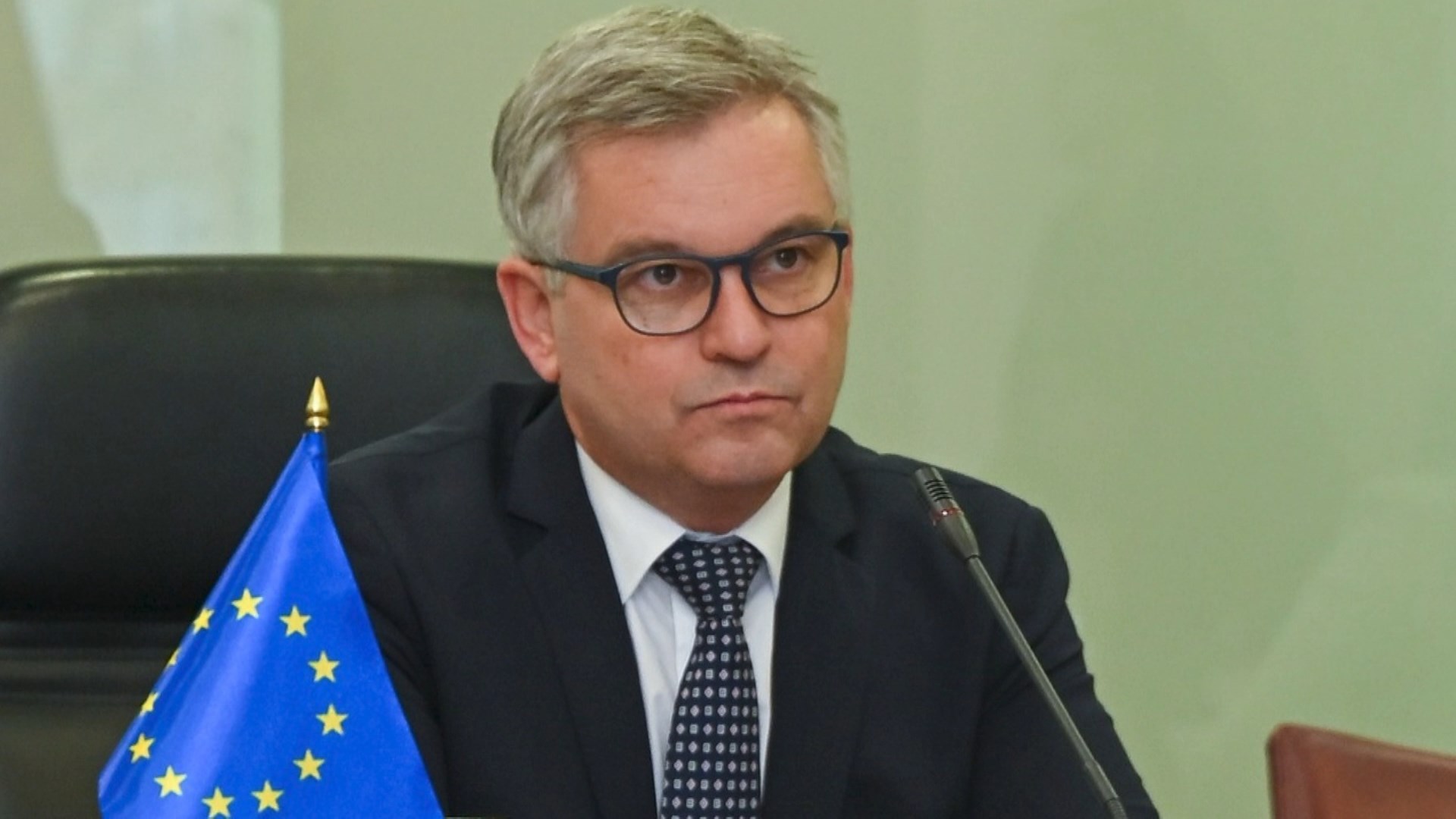 Еврокомесарот за правда и внатрешни работи Магнус Брунер на средби со владини претставници во земјава