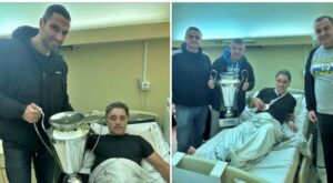 МЗТ е повеќе од клуб: Капитенот со куп-трофејот во посета на болен навивач