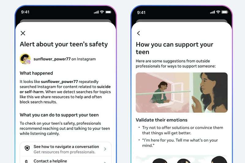 Instagram ќе ги предупреди родителите ако тинејџерите повеќепати пребаруваат содржини за самоповредување
