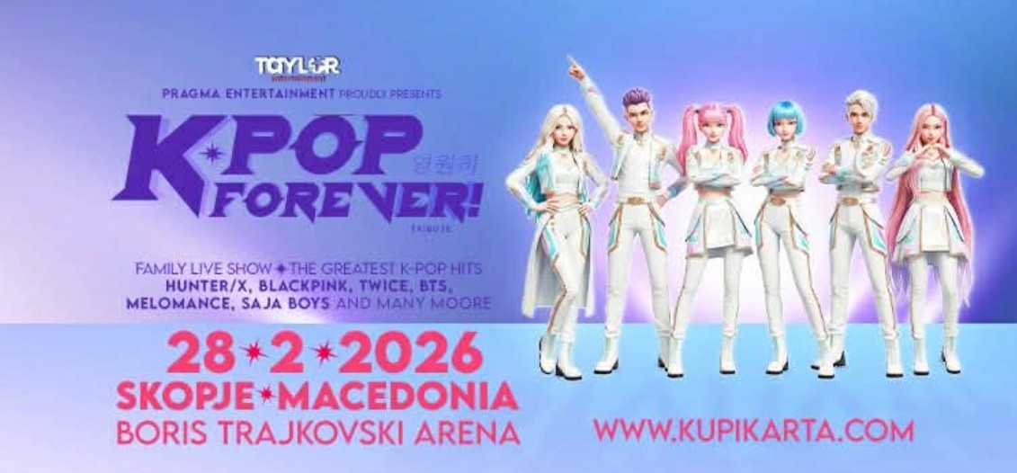 K-POP FOREVER! – Глобалниот K-POP спектакл пристигнува во Скопје на 28 февруари 2026