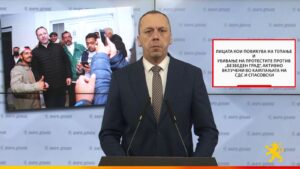 (ВИДЕО) Петрушевски: Лицата кои повикуваа на тепање и убивање на протестите против „Безбеден град’’, активно вклучени во кампањата на СДС и Спасовски