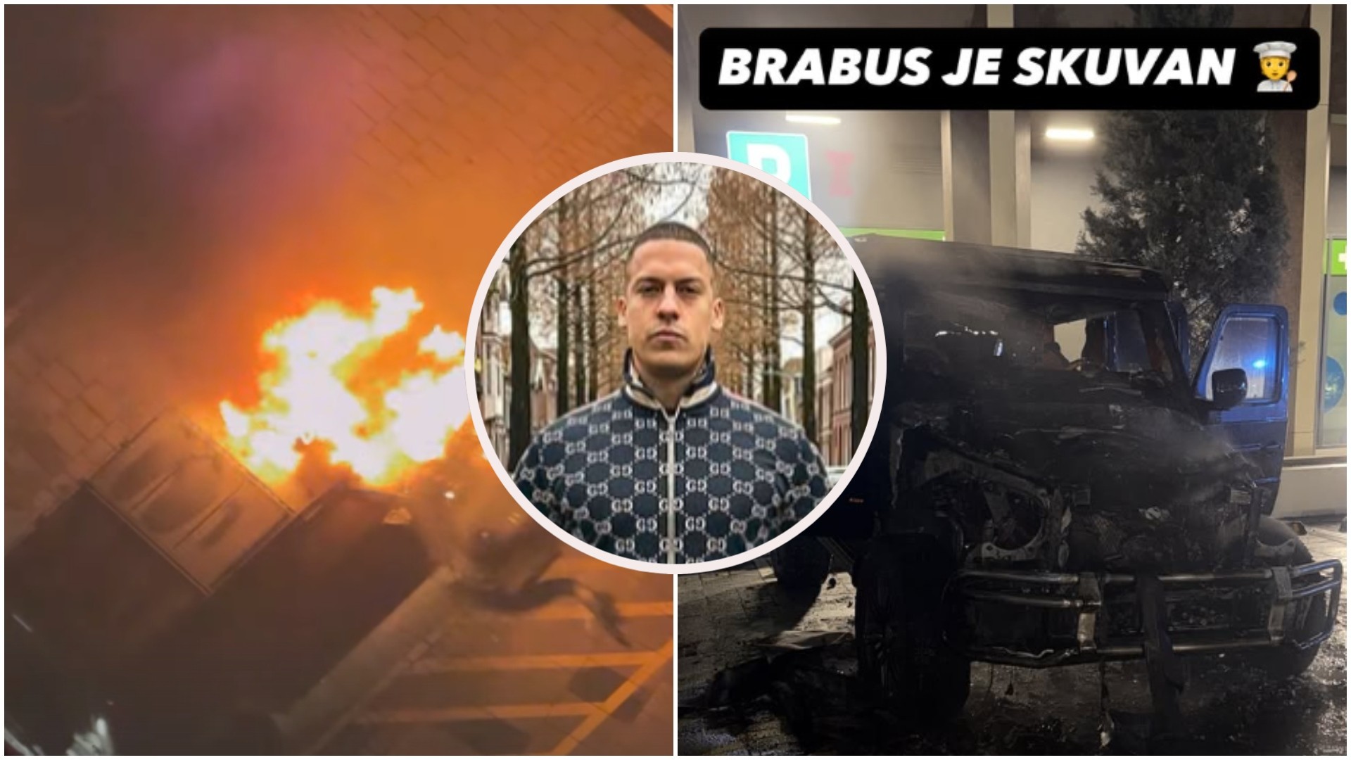 Изгоре автомобилот на јутјуберот Бака прасе, вреден 500.000 евра