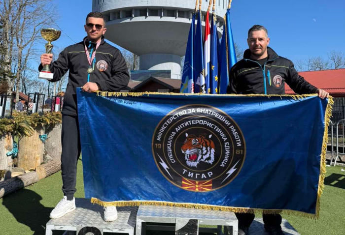 Македонски специјалец од „Тигар“ најдобар во велеслалом на меѓународен полициски натпревар во Хрватска