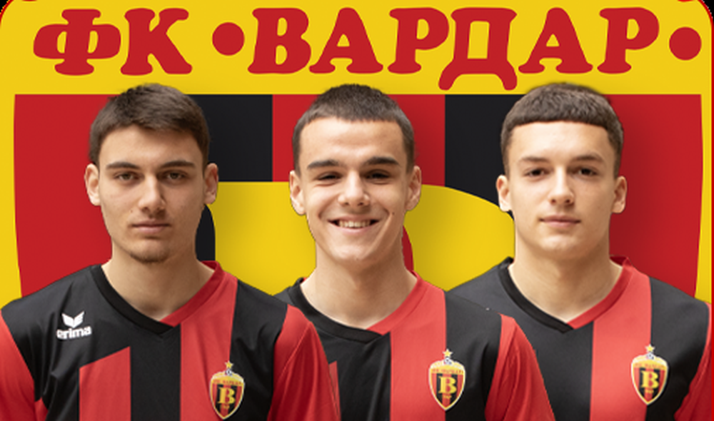 Вардар потпиша професионални договори со тројца играчи од младинската школа