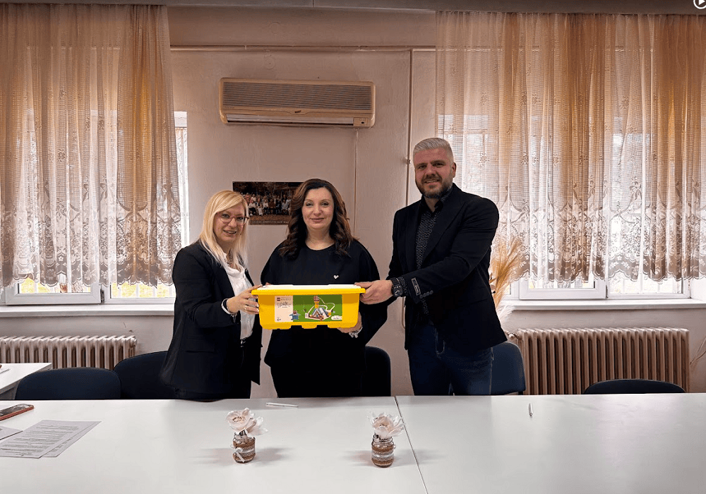 Роботски едукативен сет доби школото за деца и младинци со оштетен вид „Димитар Влахов“