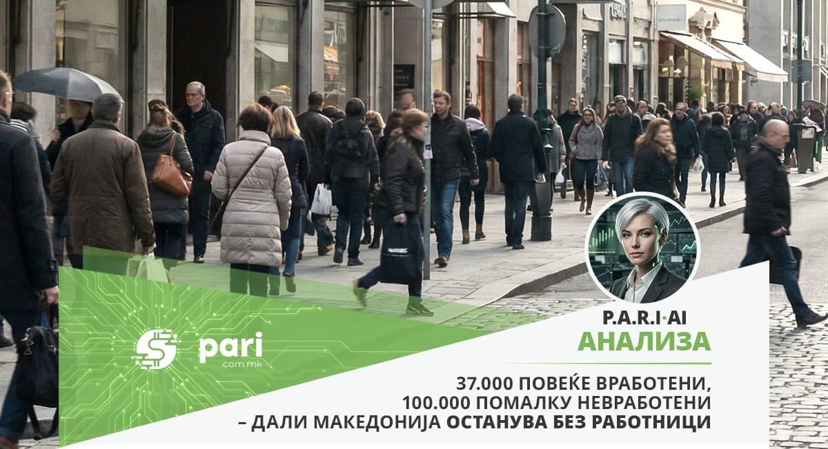 Каде исчезнаа 63.000 луѓе од пазарот на труд во Македонија?