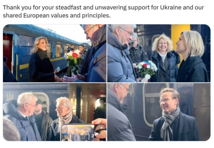 Нордиски и балтички лидери во Киев по повод годишнината од руската инвазија