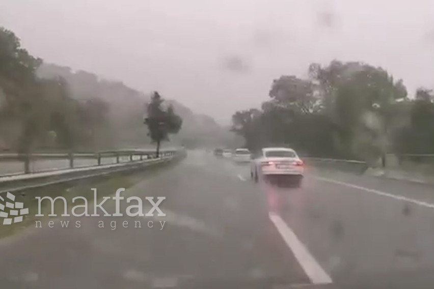 Одронот е исчистен, сообраќајот на автопатот Скопје – Велес се одвива нормално