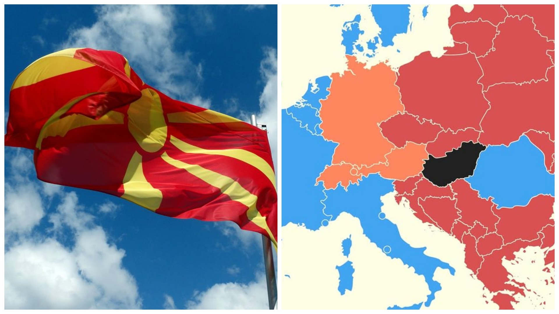 Македонија е во црвено: Мапа на ЕУ стана хит на социјалните мрежи - Зошто?