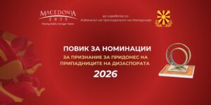 Институционална иницијатива на Македонија2025 за оддавање признание на припадниците на дијаспората – Отворен повик за 2026 година