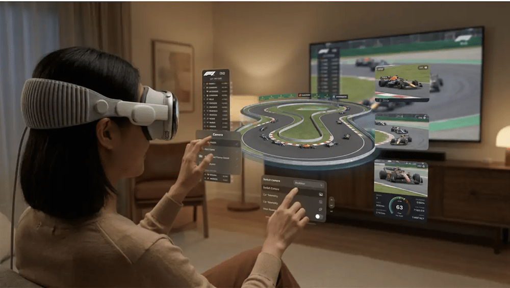 Формула 1 носи интерактивни 3D преноси на Apple Vision Pro