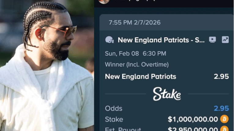 Проклетството продолжи: Дрејк се обложил „патриотски“ и загубил 1 милион долари