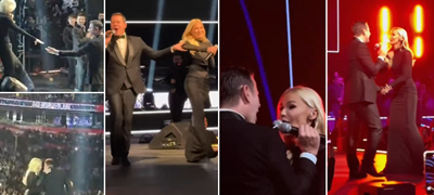 Пеат заедно, се прегрнуваат – Владо Георгиев ја донесе за рака Наташа Беквалац на сцена, фановите „полудеа“ (видео)