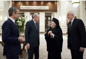 Средба во Анкара: Ердоган го угости Вселенскиот патријарх во чест на Мицотакис