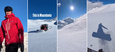 Германец се воодушеви од Шар Планина, објави видео додека борда: „Ова не се Алпи, Македонија е!“