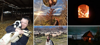 Македонка помина една седмица во својата дрвена куќарка на село – гушкаше јариња, се грееше на дрва