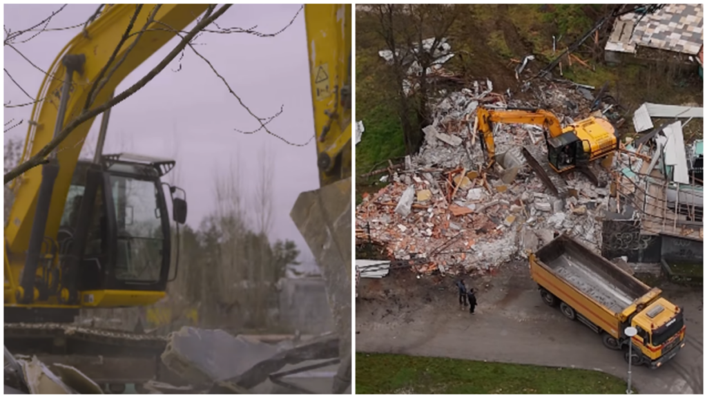 Град Скопје го расчистува просторот во Градскиот парк за изградба на нов Луна парк