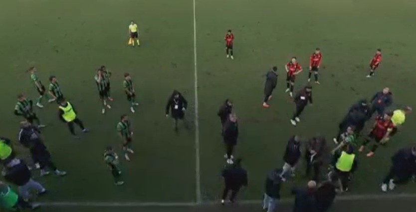 Инцидент: Башкими сакаше да го напушти теренот со Вардар! (ВИДЕО)