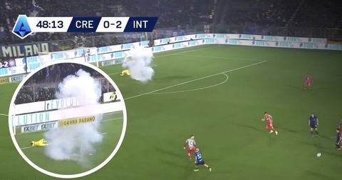 Скандал во калчото: Навивачите на Интер „удрија“ кон Аудеро со пиротехника (ВИДЕО)