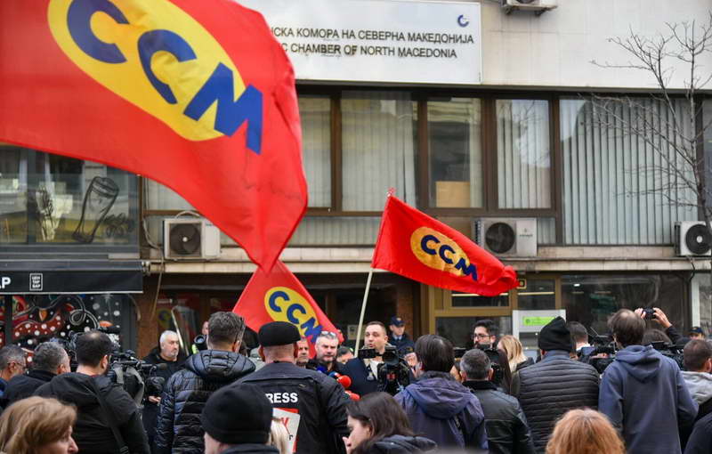 Синдикатите денеска ќе ја блокираат Владата, протестот закажан за 11 часот