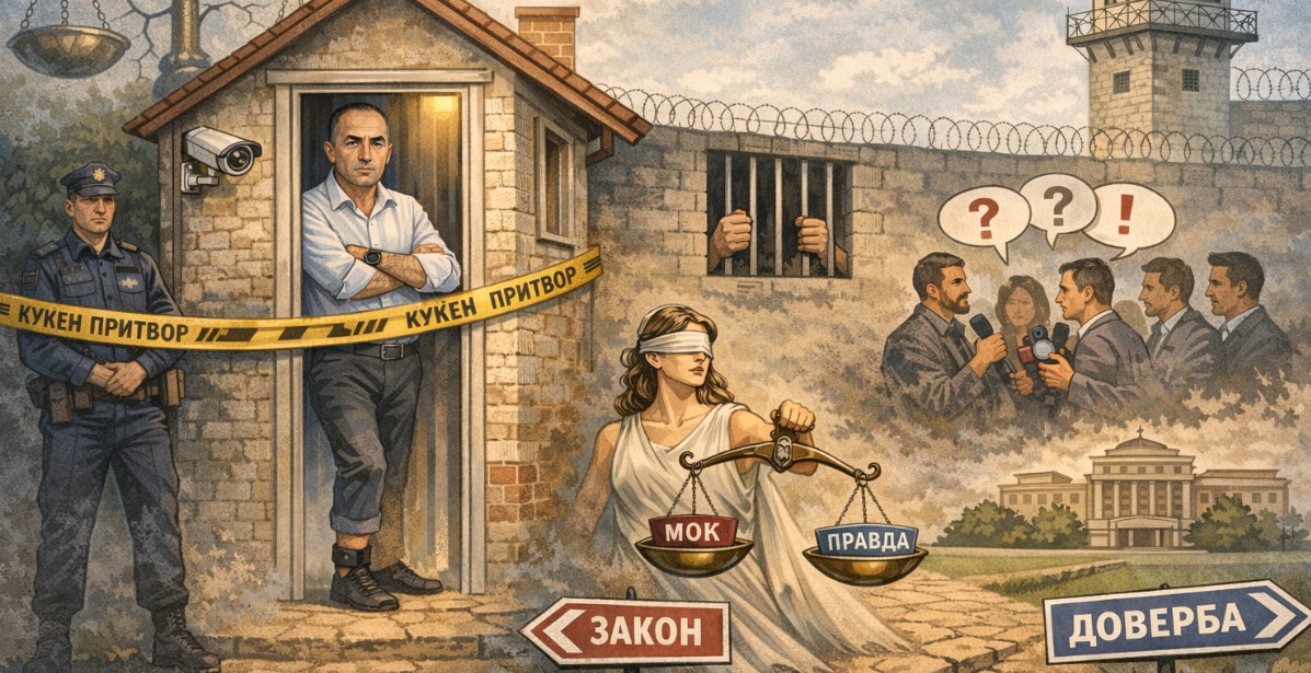 Куќниот притвор не е проблемот – проблемот е што никој повеќе не верува во еднаква правда